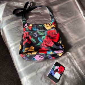 Vera Bradley Havana Rose Slim Crossbody Bag